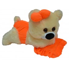 Мягкая игрушка Алина Мишка «Малышка» (45 см) персиковый-оранжевый