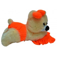 Мягкая игрушка Алина Мишка «Малышка» (45 см) персиковый-оранжевый