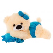 Мягкая игрушка Алина Мишка «Малышка» (45 см) персиковый-голубой