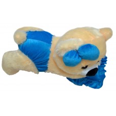 Мягкая игрушка Алина Мишка «Малышка» (45 см) персиковый-голубой