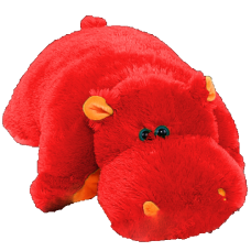 Игрушка-подушка Алина «Бегемот» (55 см) красный