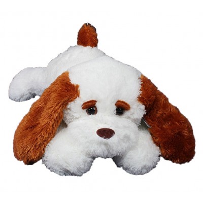 Мягкая игрушка Алина Собака «Тузик» (65 см) белый
